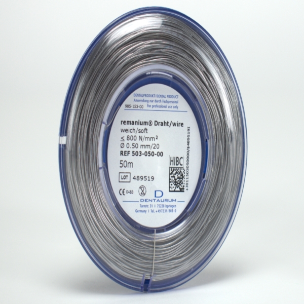 Remanium Draht weich 0,50mm 50mtr