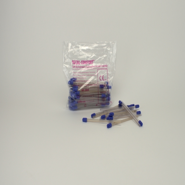 Speichelsauger T.C.tra.blau los.Ka.100St