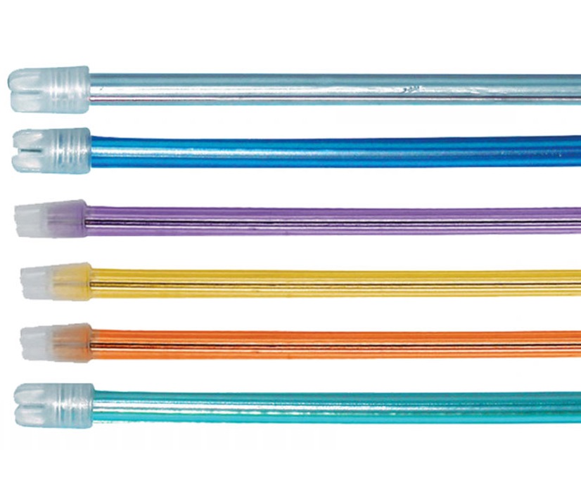 Einwegsauger gelb Transparent 13cm