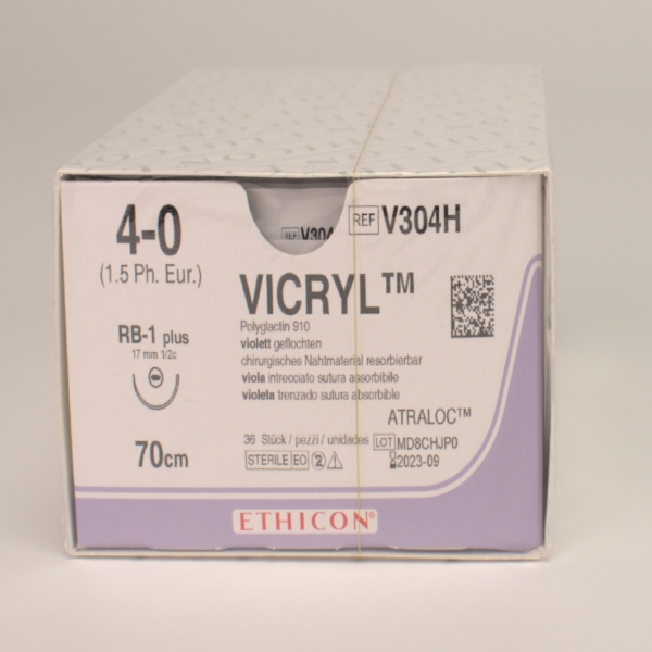 Vicryl violett 4-0/1,5 RB1 Plus 3Dtz
