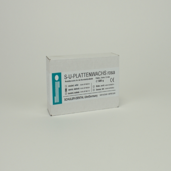 Plattenwachs rosa spez.-elast. 500g