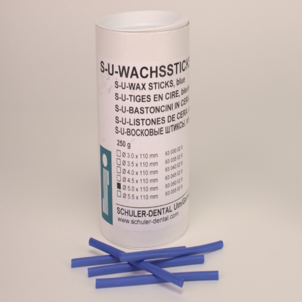 Wachssticks blau 5,0mm S-U 250g