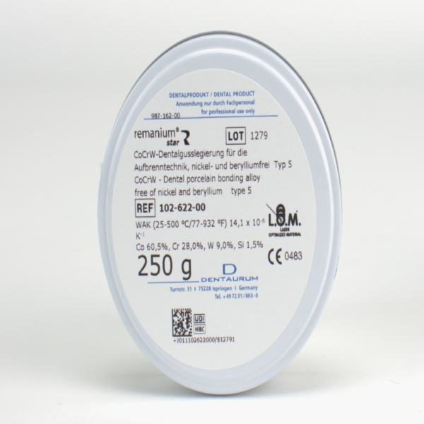 Remanium-Star CoCr-Aufbrennleg.250G