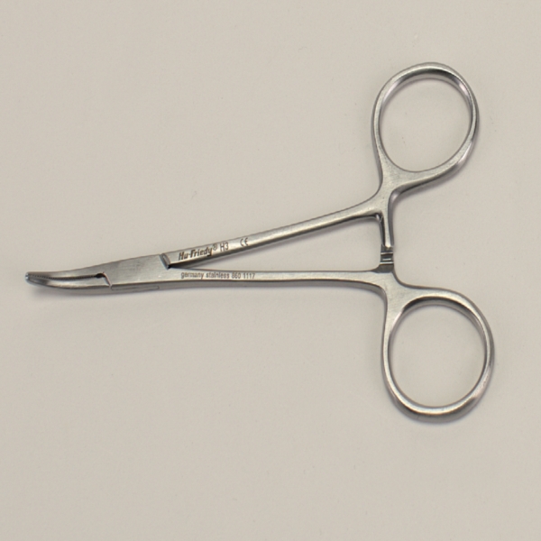 Arterienklemme 3-12cm geb. St