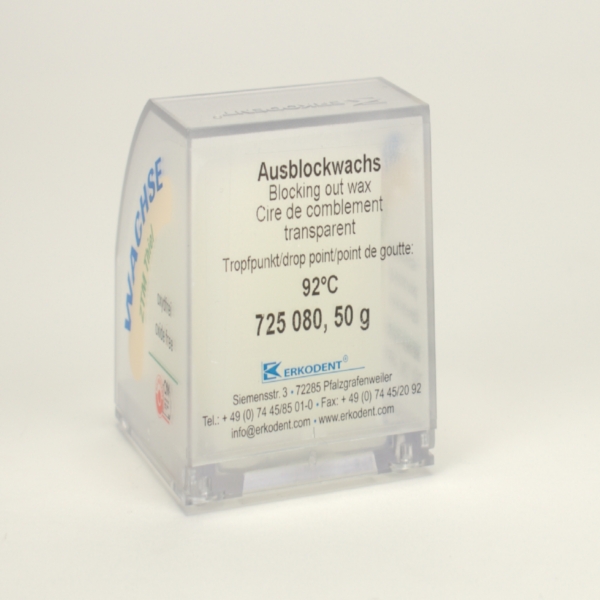 Ausblockwachs transparent 50g Pa
