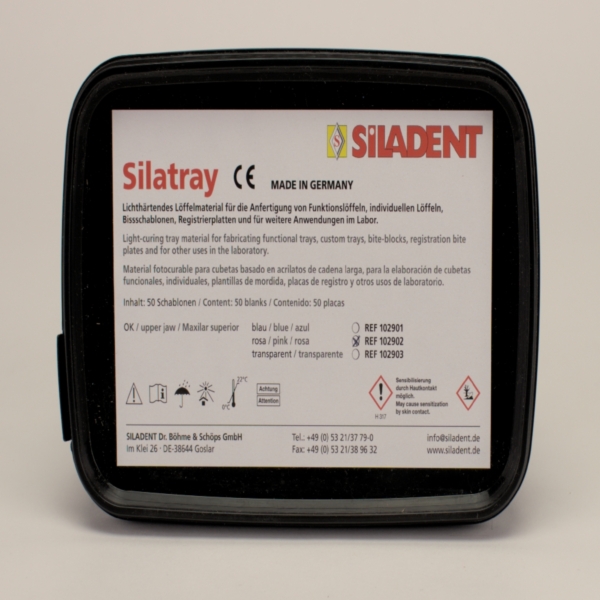 Silatray Löffelplatten OK rosa 50St