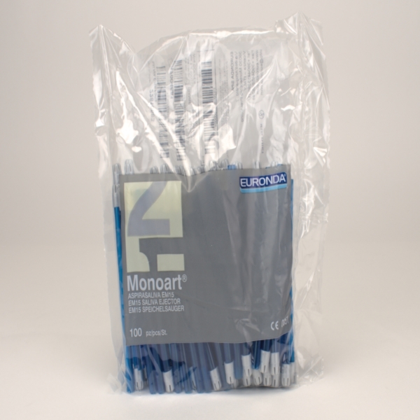 Speichelsauger Monoart flex blautran Btl
