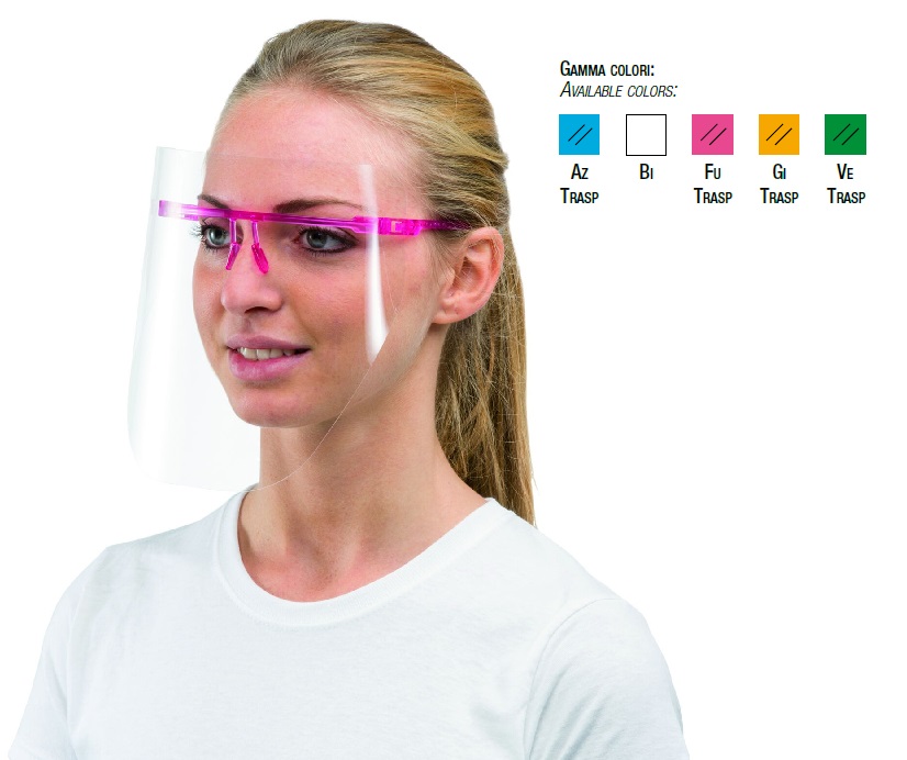 Protector Mask weiß-trans +1  Rahmen 6St
