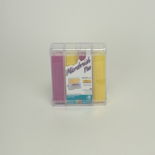 Microbrush plus fine pink/Yel.400St