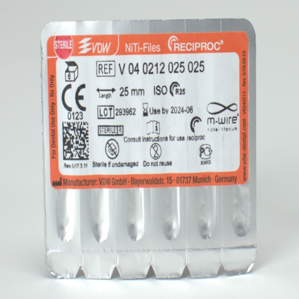 Reciproc NiTi-Feile R25 25mm 6St